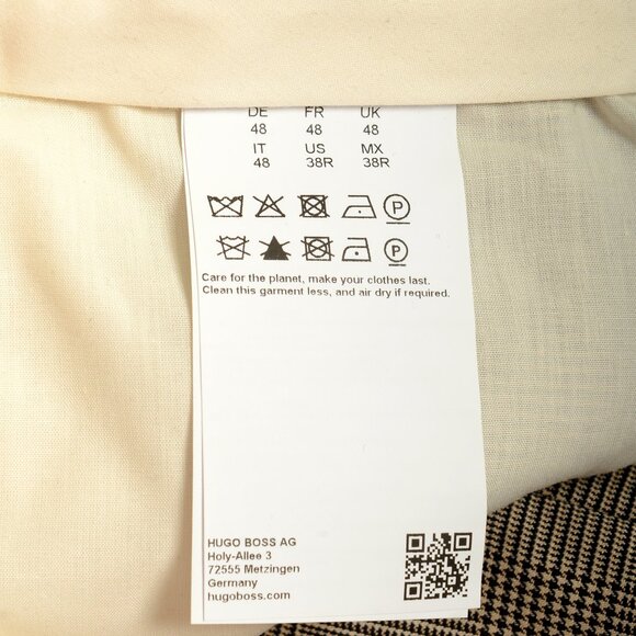 Hugo Boss Men's "H-Houston-2Pcs-DB253" Plaid Wool Dress Pants US 32R IT 48 - Picture 4 of 4